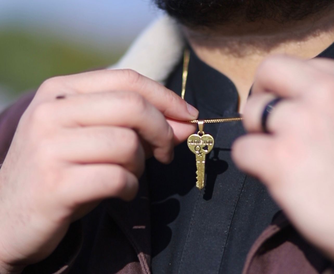 Heart And Key Locket For Couple